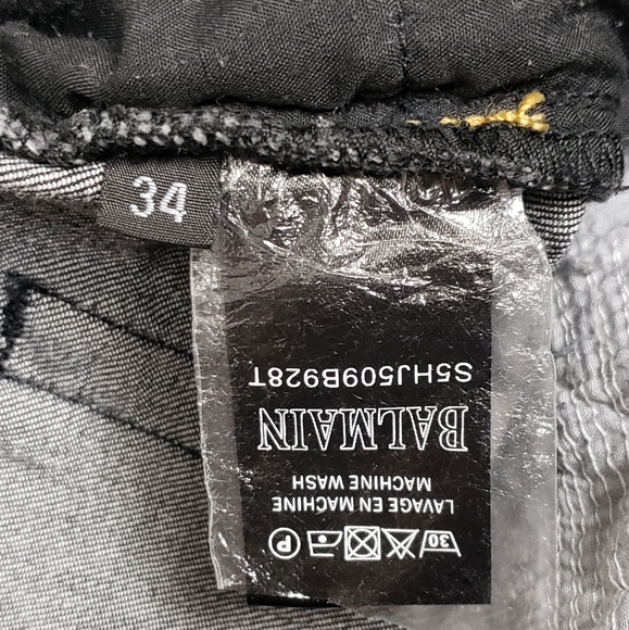 Balmain Sz 34 Designer Distressed Biker Jeans👖 - Picture 14 of 16